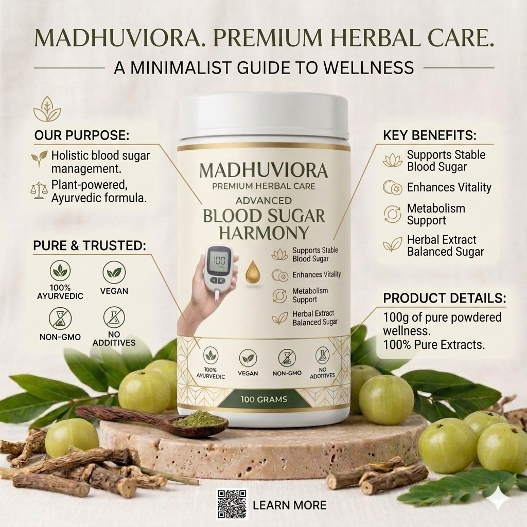 MADHUVIORA ® DIABETES BLOOD SUGAR POWDER 60DAYS CHALLENGE