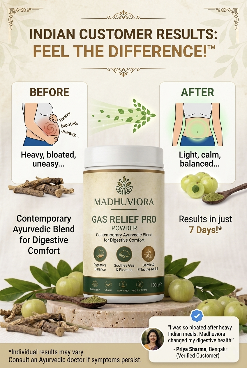 MADHUVIORA ® GAS RELIEF PRO POWDER 60 DAYS CHALLENGE