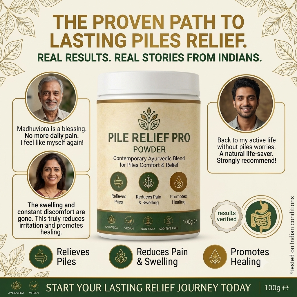 MADHUVIORA® PILES RELIEF POWDER-30 DAYS CHALLENGE