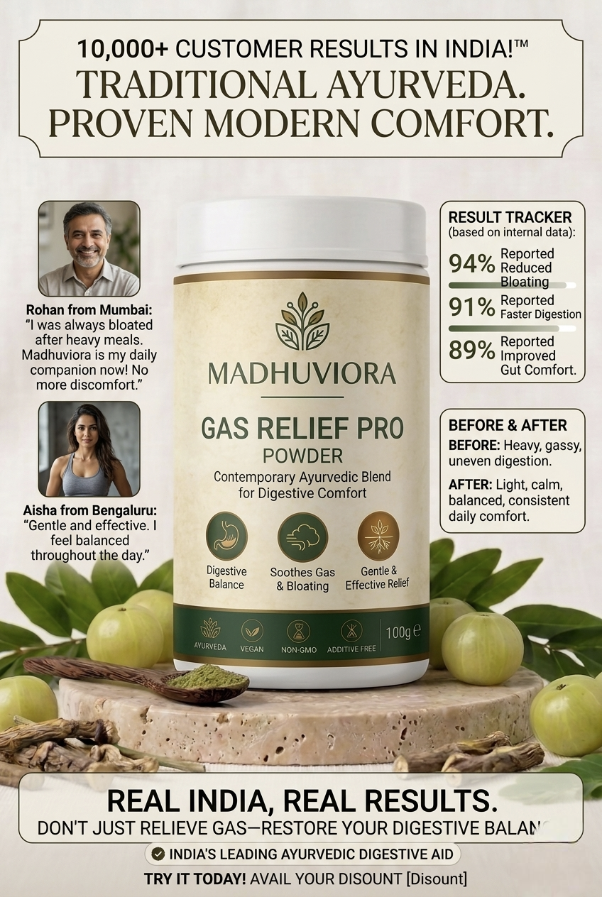 MADHUVIORA ® GAS RELIEF PRO POWDER 60 DAYS CHALLENGE
