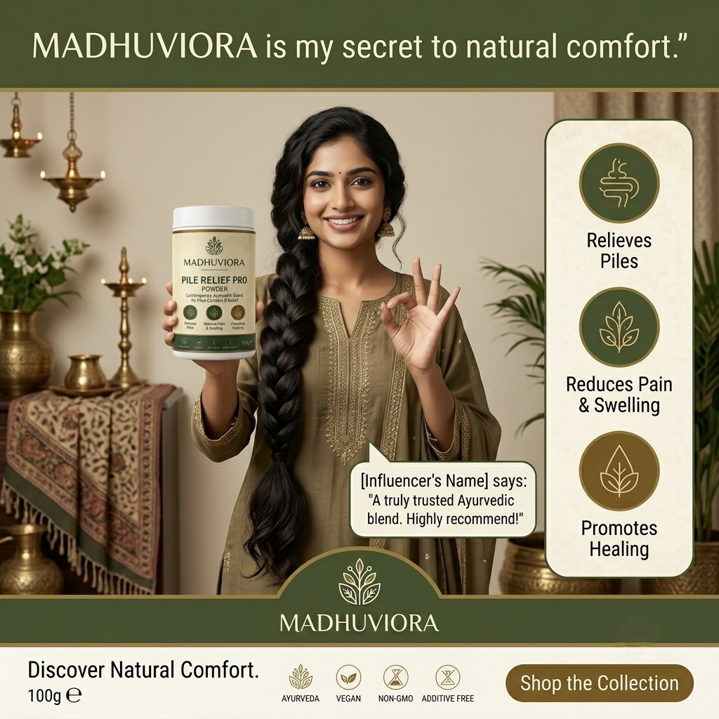 MADHUVIORA® PILES RELIEF POWDER-30 DAYS CHALLENGE