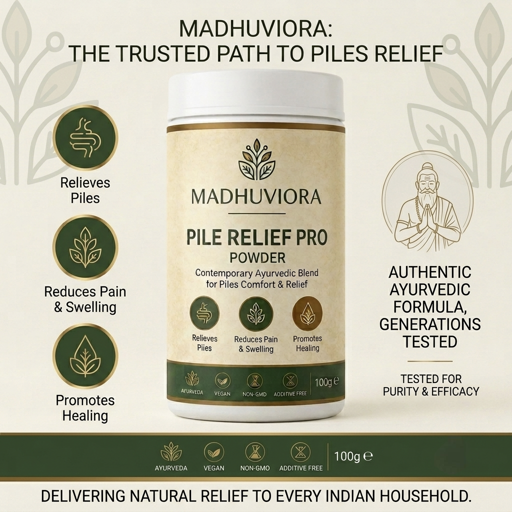 MADHUVIORA® PILES RELIEF POWDER-30 DAYS CHALLENGE
